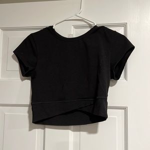 Cropped workout top